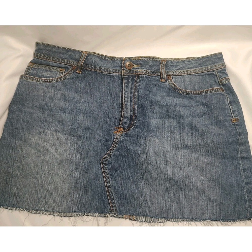 LA Blues Idolโ New Fashion Y2K Jean Cutoff Mini Skirt- Women's Size 12